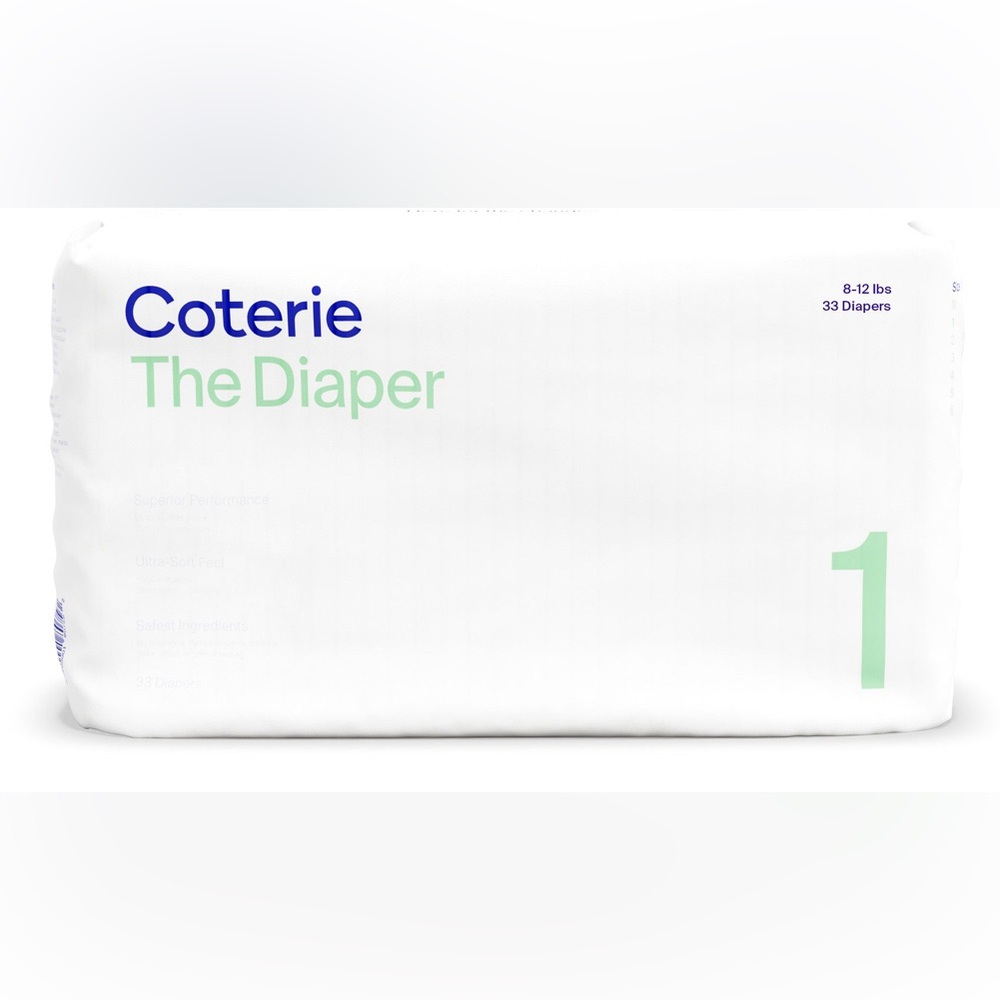Coterie Diapers Size 1 (8-12lbs) - 5 Packs